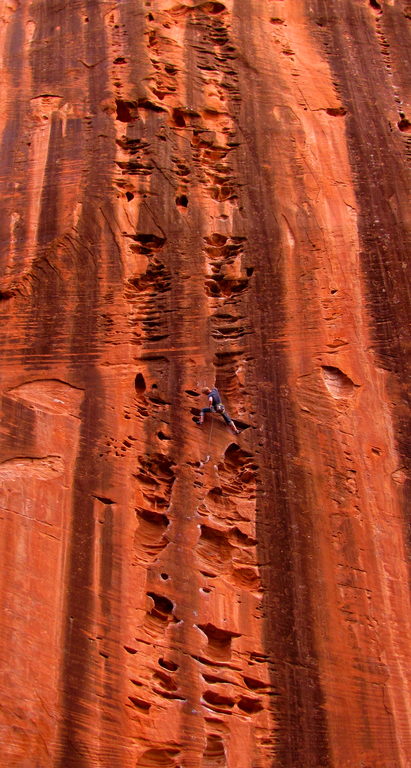 Chad on Half Route (Category:  Rock Climbing)