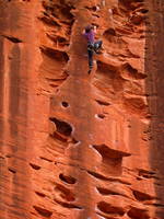 Chelsea on Half Route (Category:  Rock Climbing)