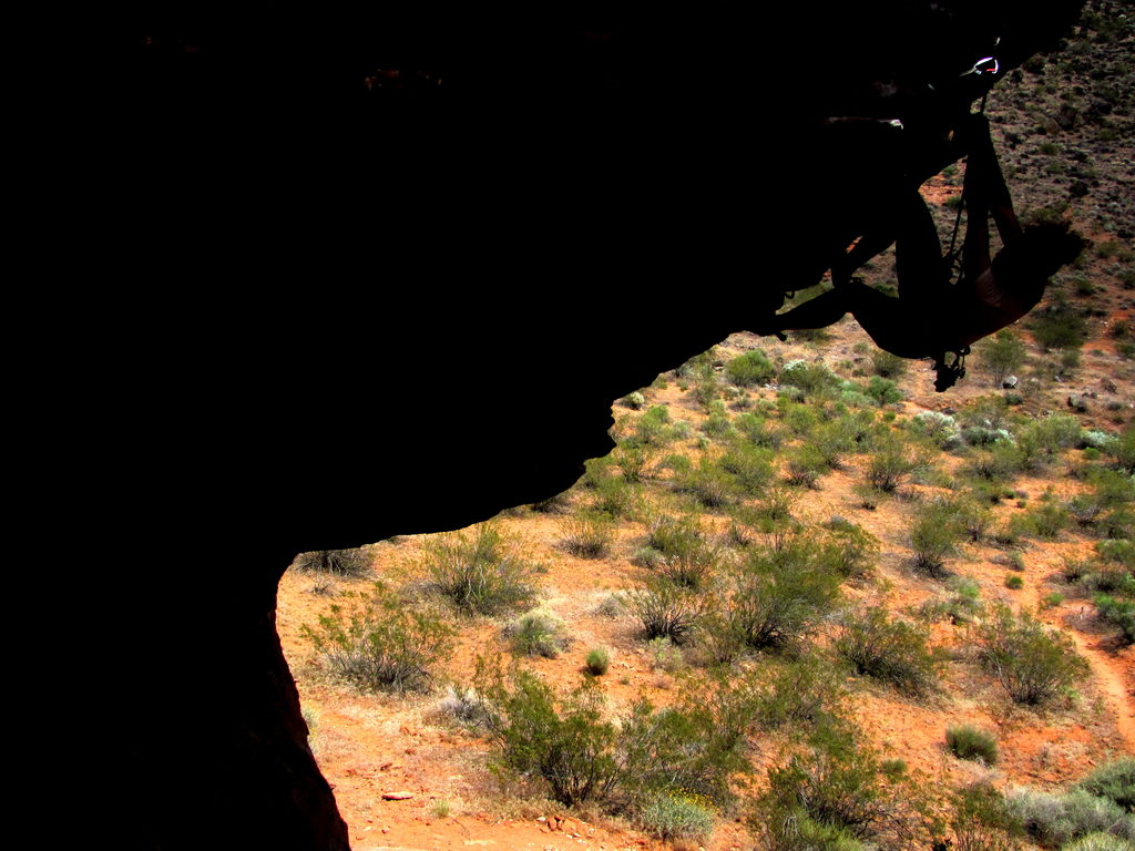 Rachel climbing Banana Dance (Category:  Rock Climbing)