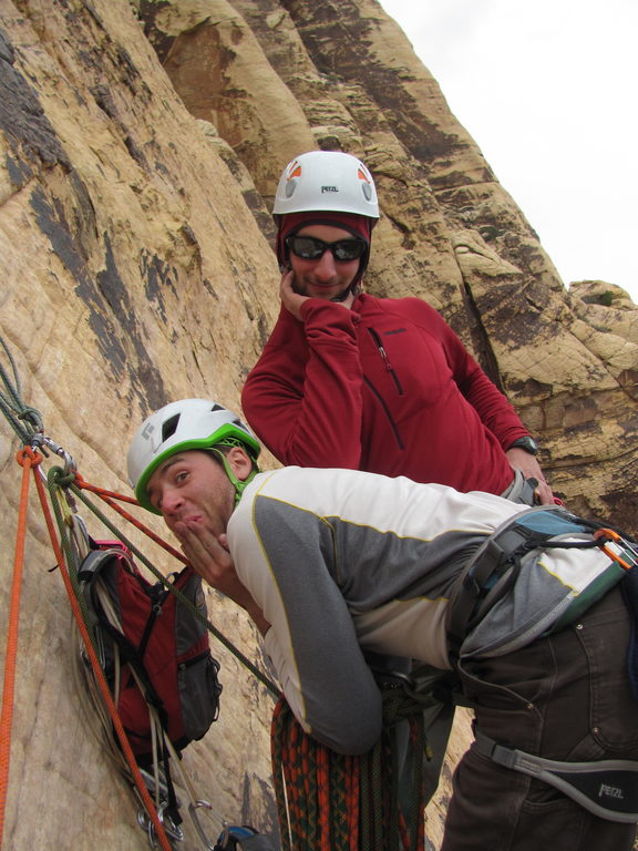 Ben and Brennen on Solar Slab (Category:  Rock Climbing)