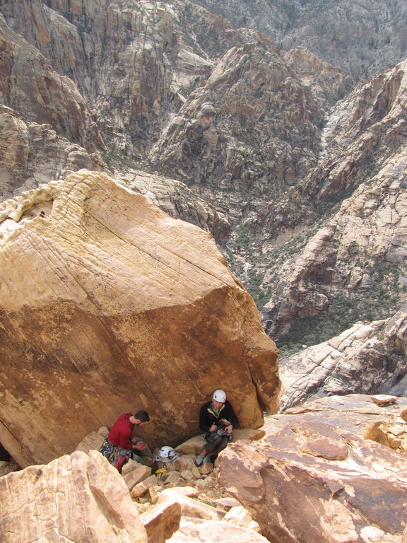 Ben and Brennen on Solar Slab (Category:  Rock Climbing)