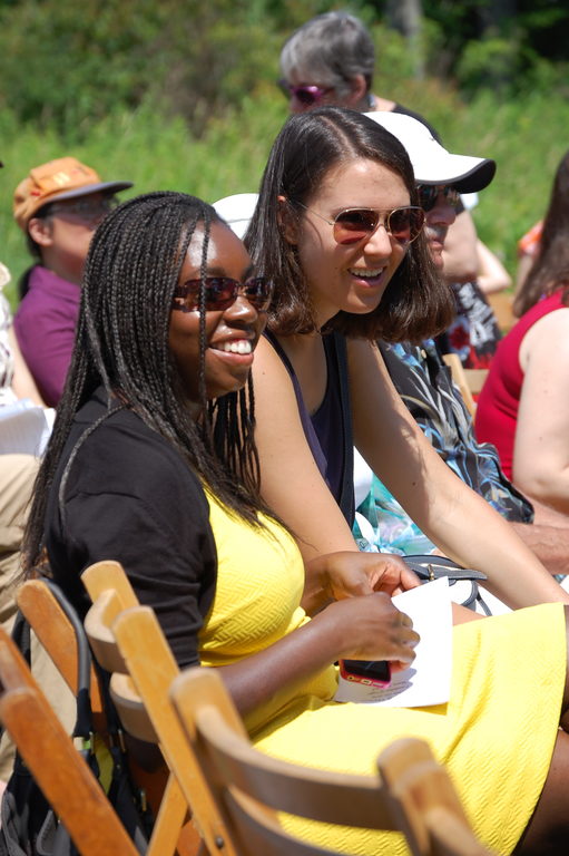 Tahira and Niki pioneered the sunglasses drill. (Category:  Party)