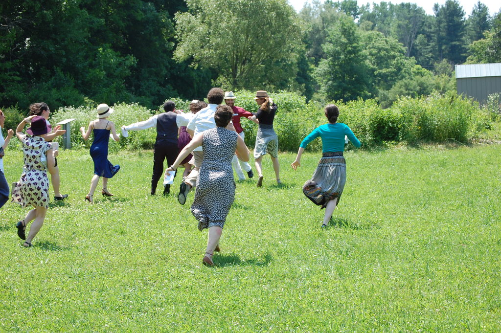 Following the ceremony, Annie and Marissa were chased into yichud, a brief period of seclusion. (Category:  Party)