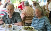 The nettle table was named for Gilda and Dave's Mad Mares nettle soup, which is famous in the Rose-Weiss household. (Category:  Party)