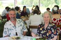 Other people's gardening and cooking prowess are also famous in the 'hood. For example, Mary and Peter. (Category:  Party)