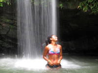 Photo shoot at the waterfall (Category:  Family)