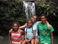 Sophia, Johari, Rachel and Nassor (Category:  Family)