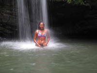 Photo shoot at the waterfall (Category:  Family)