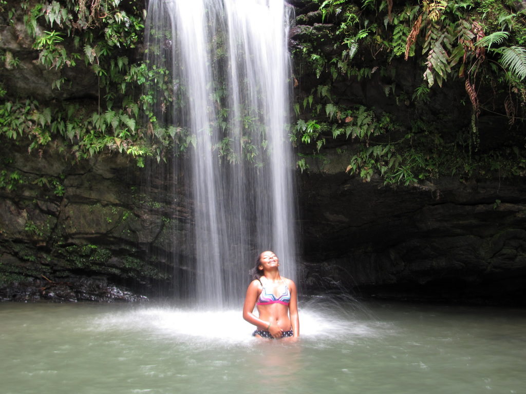 Photo shoot at the waterfall (Category:  Family)