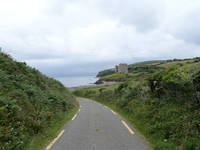 The castle came into view very dramatically on a long, steep, windy downhill (Category:  Travel)