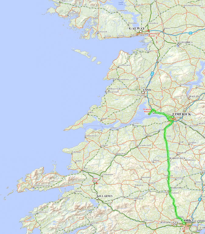 We flew into Shannon on Monday morning, and took the bus to Cork (Category:  Travel)