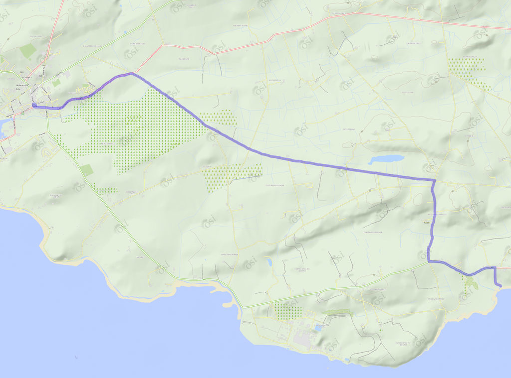 From the ferry, we went out to the main road and turned left on N67 (Category:  Travel)