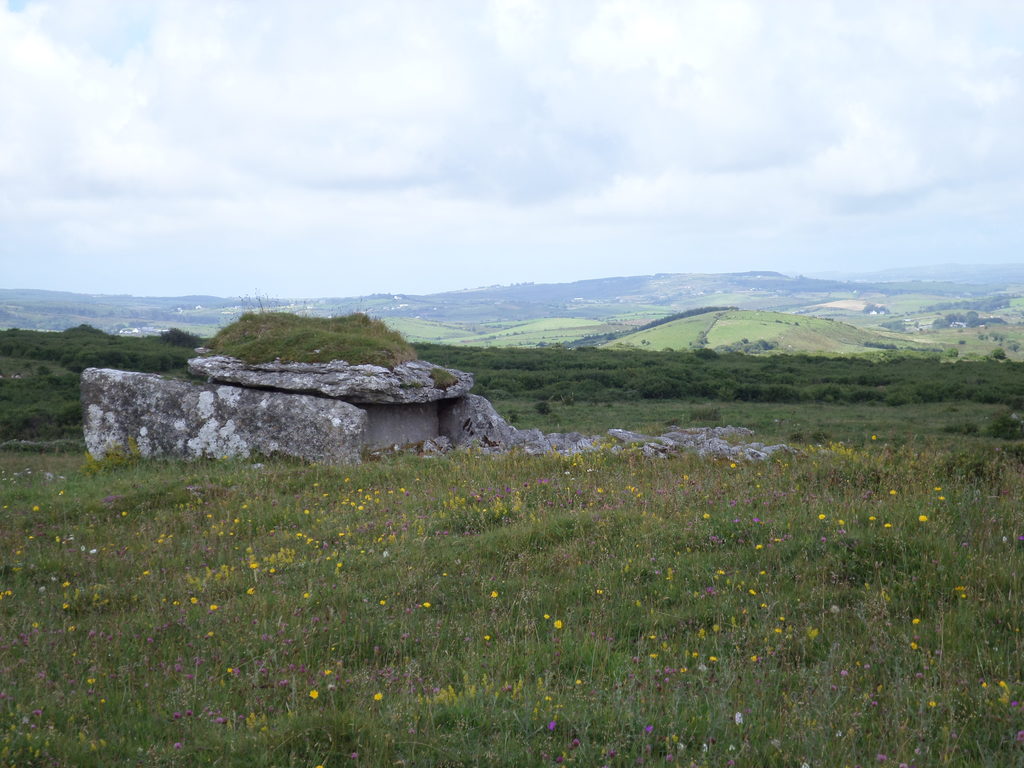 On the other side of the road was a slab tomb. It's possible that's not the correct name for them. (Category:  Travel)