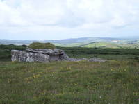 On the other side of the road was a slab tomb. It's possible that's not the correct name for them. (Category:  Travel)