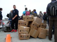 On the pier at Inishmor, there were some people who learned about making deliveries from the folks at SKS Packaging. (As Jeff can tell you. (Category:  Travel)