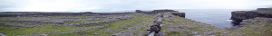 The Black Fort is one of three Bronze Age fortresses on Inishmor, which are basically 4 concentric circular walls made out of a whole lot of small stones (Category:  Travel)