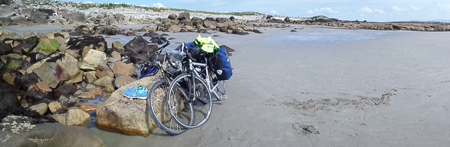 About halfway to Galway, we stopped at the beach in Spiddal. It was around 70 degrees and basically sunny, which translated into Irish means 