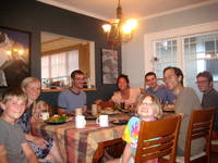 Dinner with Mike, Guy, Cat, Joanna, Carl, Jasper, Joelle and Joni (Category:  Rock Climbing)