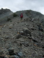 Mike on the approach to Mt. Stuart. (Category:  Rock Climbing)