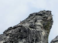 Me just below the south summit. (Category:  Rock Climbing)