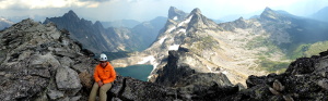 Panorama from the north summit. (Category:  Rock Climbing)