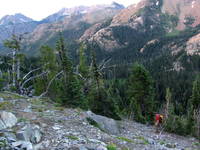 Hiking to the North Ridge. (Category:  Rock Climbing)