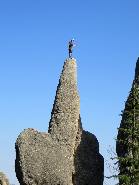 Me atop Tent Peg (Category:  Rock Climbing)