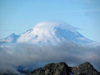 Mt. Rainier in the distance. (Category:  Rock Climbing)