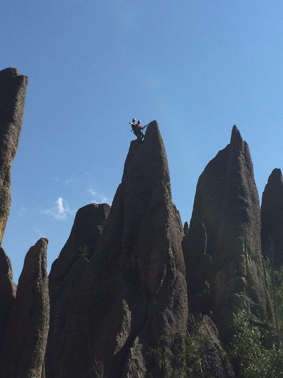 Mike and I at the top of Tent Peg (Category:  Rock Climbing)