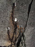 Second belay anchor on Great Northern Slab.  They do like their iron in Washington! (Category:  Rock Climbing)