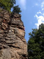 Just so you don't think all our routes were 20' tall. (Category:  Rock Climbing)