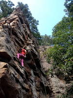 Guy climbing (Category:  Rock Climbing)