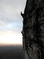 Eric and Adam on the last pitch of High Exposure (Category:  Rock Climbing)