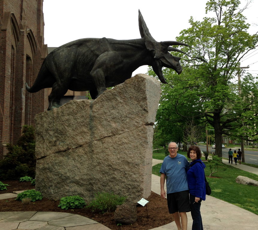 With Mom and Dad at the Peabody Museum. They had a really good (Category:  Family)