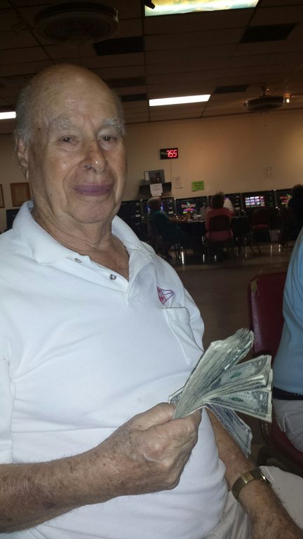 Grandpa wins $64 at the Elks Club (Category:  Family)