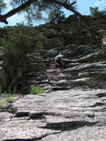 Josh leading Keystone Kop (Category:  Rock Climbing)