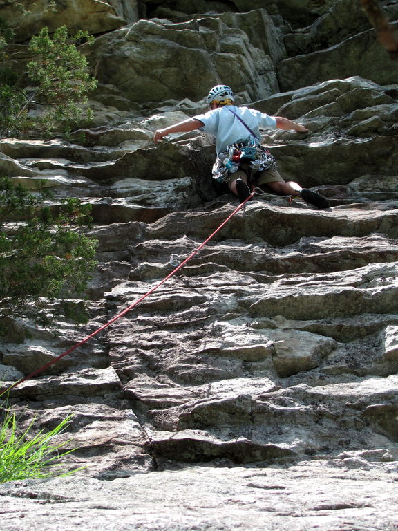 Josh leading Keystone Kop (Category:  Rock Climbing)