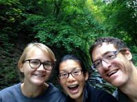 Emily, Diane and me in Cascadilla Gorge (Category:  Party)