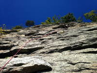 Cathy on Frog's Head (Category:  Rock Climbing)