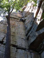 Emily leading Ants Line (Category:  Rock Climbing)