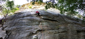 Andrew leading Son of Easy O (Category:  Rock Climbing)