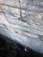 Emily on Son of Easy O (Category:  Rock Climbing)