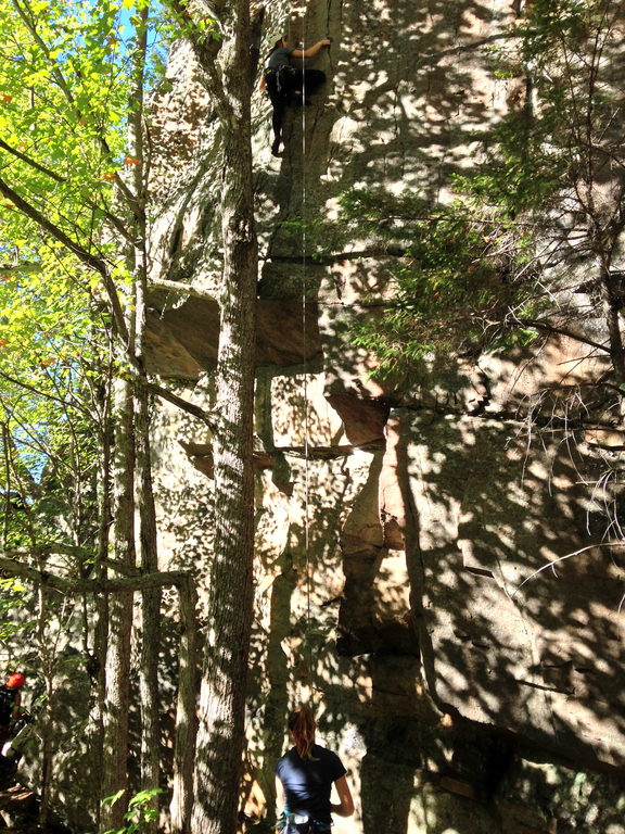 Emily on The Eagle Has Landed (Category:  Rock Climbing)