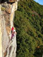 Greg and Zoe on the Yellow Ridge belay couch (Category:  Rock Climbing)