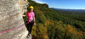 Meghan on Gelsa (Category:  Rock Climbing)