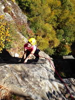 Meghan on Gelsa (Category:  Rock Climbing)