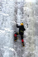Climbing at Lion's On The Beach (Category:  Ice Climbing)