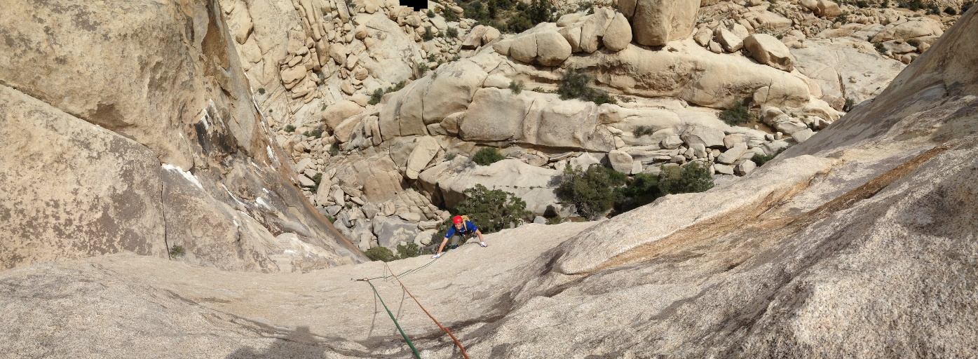 Kenny coming up Breakfast of Champions (Category:  Rock Climbing)