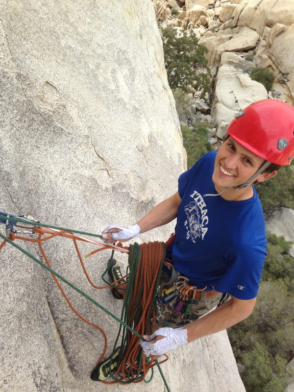 Kenny after leading My Laundry (Category:  Rock Climbing)