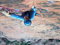 Ana on Big Bad Wolf (Category:  Rock Climbing)